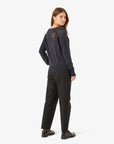LOUISANN KNITTED POINTELLE CARDIGAN