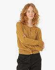 LOUISANN STRICKJACKE MIT LOCHMUSTER