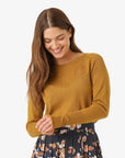 LOUISANN KNITTED POINTELLE PULLOVER