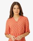DOTTED FINE MOSS DRESS