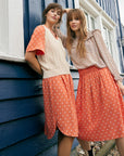 DOTTED FINE MOSS SKIRT