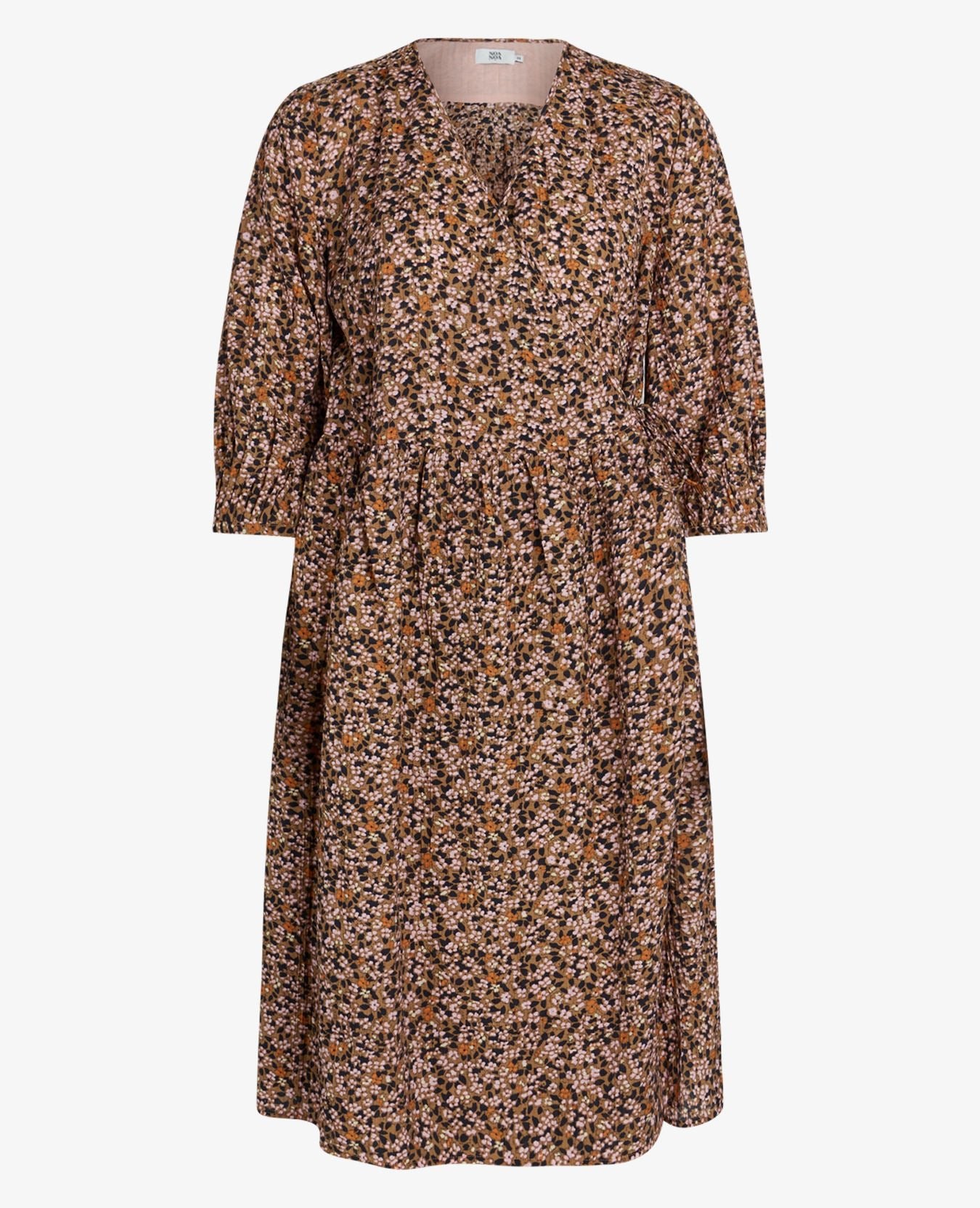 CAMILLENN FLORAL WRAP DRESS - KleiderNoa Noa