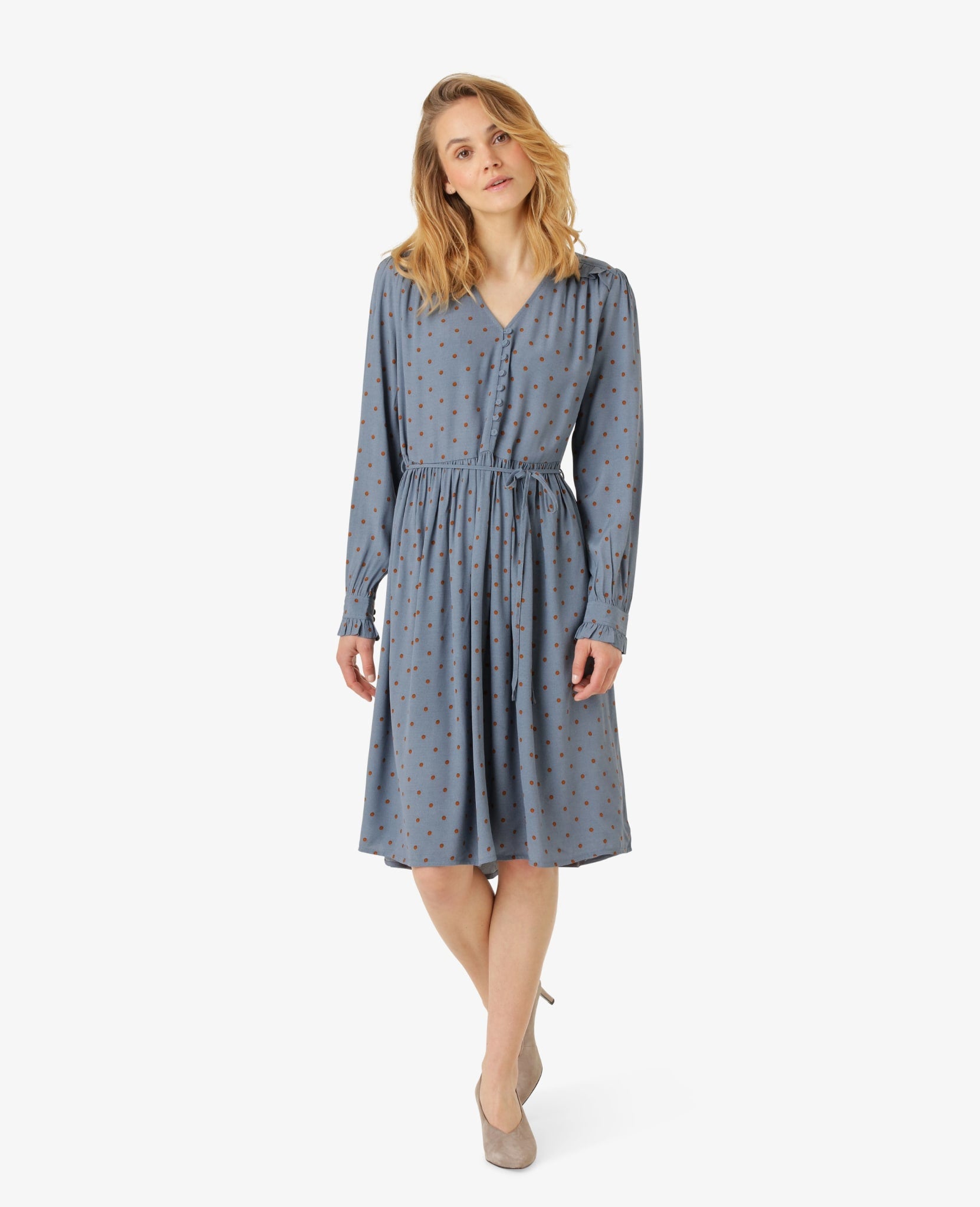 BELLANN DOTTED DRESS - KleiderNoa Noa