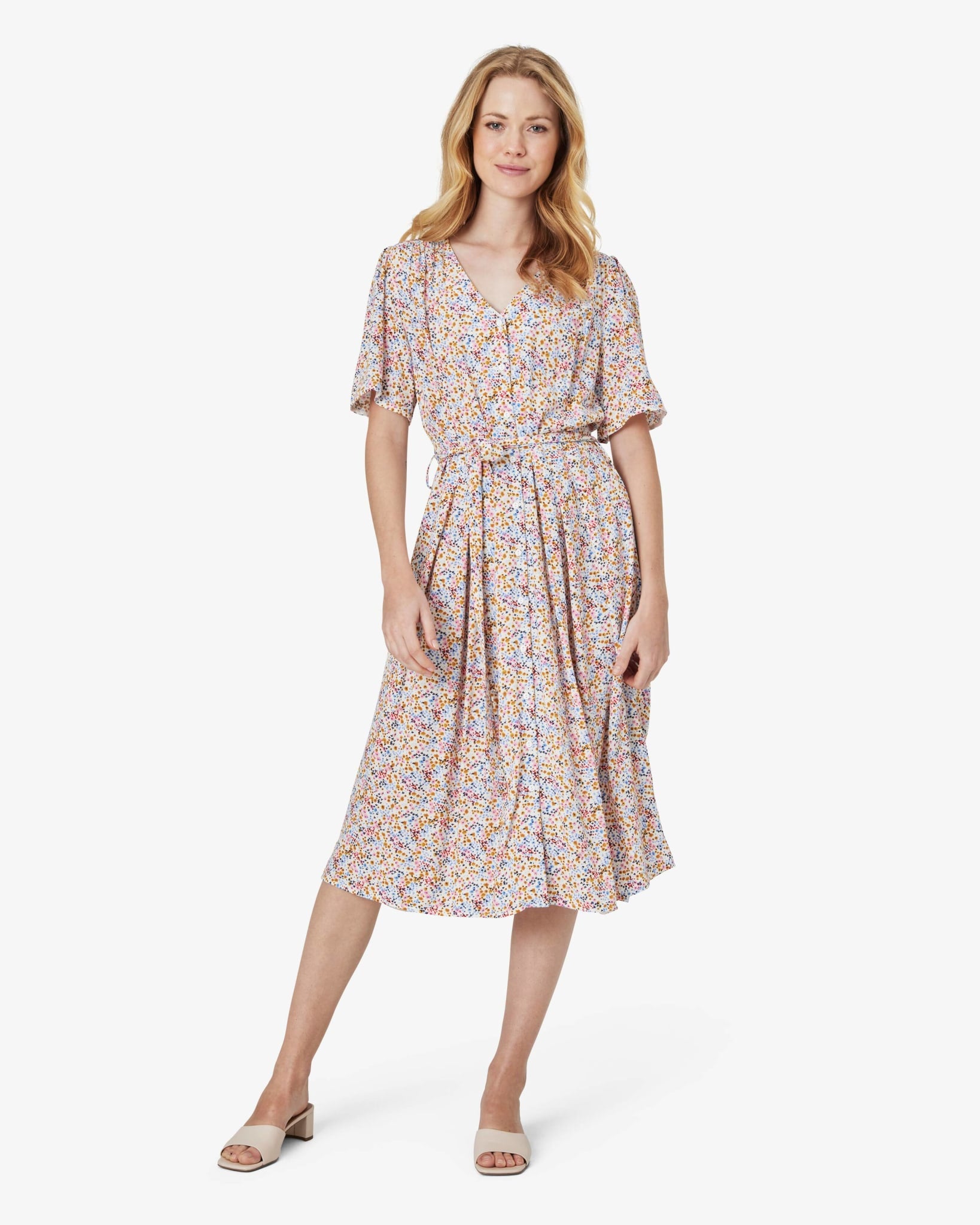 ALFRIDANN DRESS WITH BUTTONS - KleiderNoa Noa