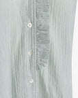 ORGANIC COTTON CREASED SHEER SHIRT