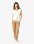 KATIENN BLUSE MIT V-AUSSCHNITT