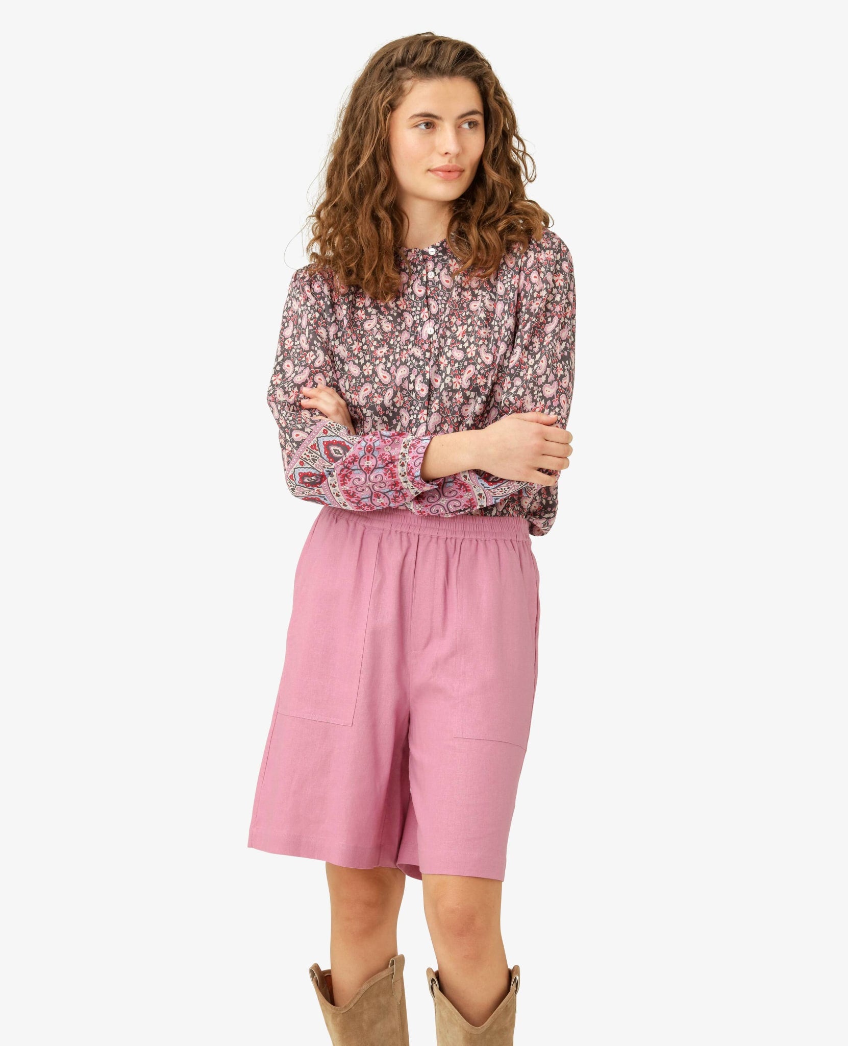 AMIRANN LEINENMISCHUNG SHORTS