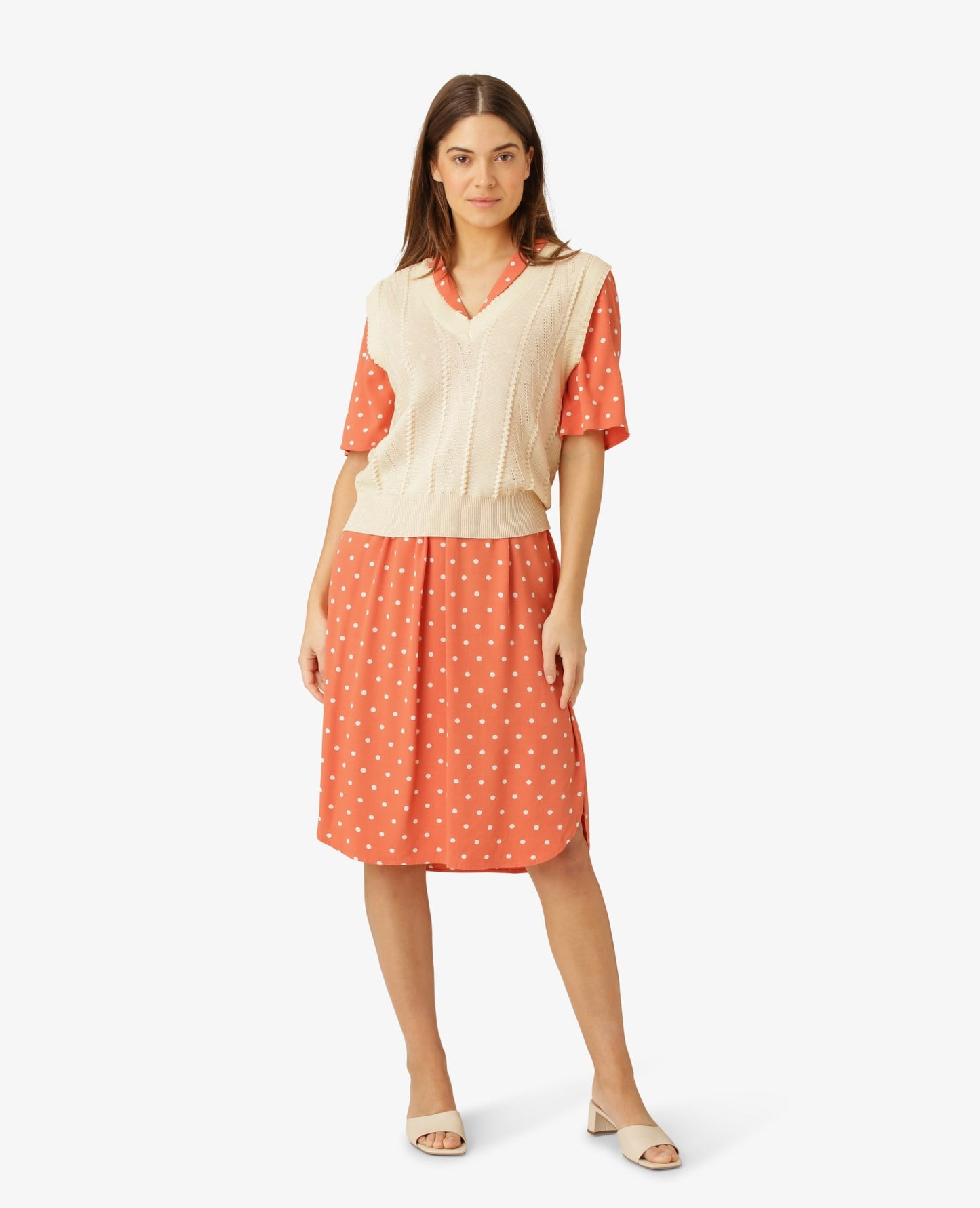DOTTED FINE MOSS KLEID